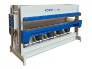 Горячий пневматический пресс Korst GPP-2010 для склеивания и облицовки заготовок